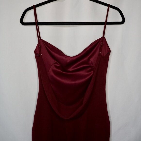 Katie May Pretty Bird Cowl Back Gown Size S - Burgundy - Picture 6 of 12